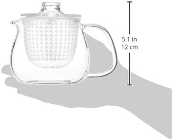 KINTO UNITEA Teapot, 15.2 fl oz (450 ml), Plastic, Dishwasher Safe, Heat Resistant Glass