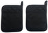 Home Collection Set of 2 Neoprene Pot Holders - 2 Red and 2 Black
