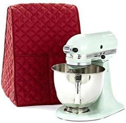 Stand Mixer Cover for KitchenAid Hamilton Mixers, Dust Cover with Organizer Bag for 5-8 Quart Models, Red