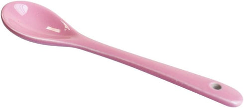 Pirhosigma 6 4.7 inch pcs Pink Porcelain Egg Spoons Ceramic Spoons Coffee Dessert Yogurt Tea Milky Tea
