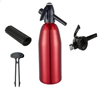 QuickWhip 8g CO2 (1L), Aluminum Soda Siphon, Sparkling Water Maker, Compatible with Standard Cartridges Carbonated
