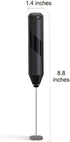 Cuisinox Electric Milk Frother, Handheld Stainless Steel Battery Powered Foam Maker for Coffee, Frappe, Latte