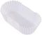 Oval Paper Baking Cups, Cupcake Liners for Muffins, Oval Mini Cake Mould Kitchen Supplies (White)