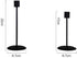 Black Metal Candlesticks Holder for Taper Candles - Romantic Candle Holders for Wedding Birthday Dinner