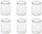 Dailydanny 6 Pcs Yogurt Pudding Jars Bottles With Plastic Lids Ideal for Jam,