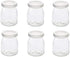 Dailydanny 6 Pcs Yogurt Pudding Jars Bottles With Plastic Lids Ideal for Jam,