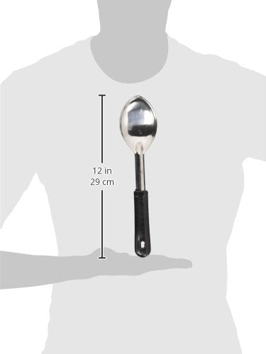 Winco Stainless Steel Basting Spoon, Solid, 11" with Plastic Handle