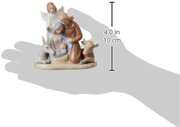 Cosmos Gifts 10520 Mini Holy Family with Angel Figurine, 3-3/4-Inch