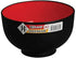 JapanBargain Set of 2 Japanese Large Ramen Bowls, 38oz, Black and Red Lacquer Plastic, Microwave Safe
