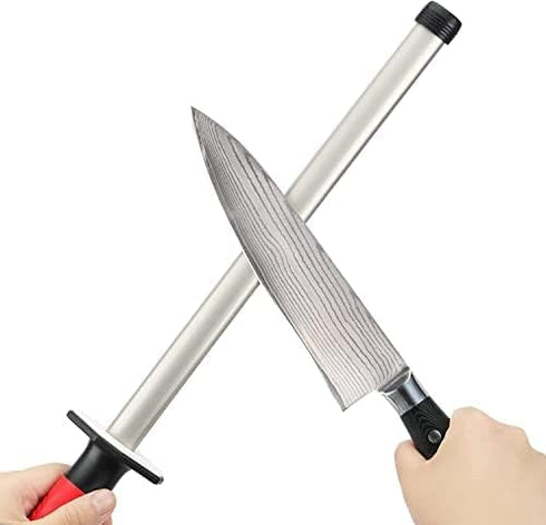 Kota Japan 12 in. Diamond/Ceramic Dual-use Professional Knife Sharpener Rod for Kitchen, Home or Hunting
