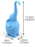Tvoip 3Pcs Tea Infuser - Cute Small Elephant Silicone Tea Strainer for Loose Leaf Tea