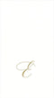 Caspari Pack of 24 White Pearl Paper Linen Guest Towels, Monogram Initial