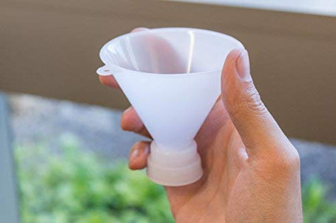 Threaded Plastic Funnels for 24 mm and 28 mm Bottles, Set of 2
