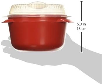 Nordic Ware Microwave Multi-Boiler, 5.5 Cup, Red