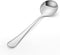 2 Piece Soup Spoons, Round Stainless Steel Bouillon Spoons, 6.7 inch Round Spoons
