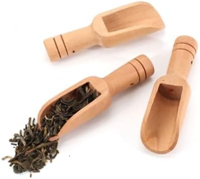 Czl Meco 6 PCS Mini Wooden Spoon, Wooden Kitchen Spoon for Candy, Spices, Parties, Bath Salts