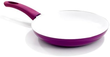 Healthy Living Nonstick Ceramic Coated Frying Pan, 8 Inch, Eco Friendly, Purple