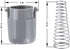 AGM73610701 Washer Magnetic Door Plunger Replacement Part for LG and Kenmore Washers, Replaces AGM73610702, AP5331994