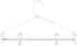 20 Pcs Multi-Purpose Clips for Hangers, White Clothes Hanger Clips, Standard Plastic Hanger
