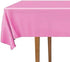 DecorRack 2 Pack Rectangular Tablecloths, 54 x 108 inch, Fuchsia Pink Plastic for Parties, Picnic, Camping