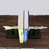 Stylish Large Gold Arrow Bookends - Heavy Duty Decorative Shelf Holders