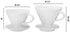 Pour Over Coffee Dripper - White Ceramic Slow Brewing Accessories for Home, Cafe, Restaurants - 2 Cup, V02 Filters