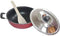 Non-Stick Kadai with Stainless Steel Lid, Aluminium Non-Stick Cookware, Deep Fry Kadai with Scrubber & Paddle