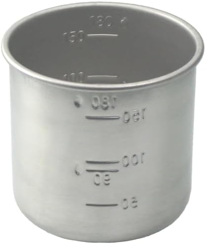 Daiso Japanese Rice Measuring Cup, Stainless Steel, 180cc = 1 Gou Cup