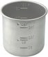 Daiso Japanese Rice Measuring Cup, Stainless Steel, 180cc = 1 Gou Cup