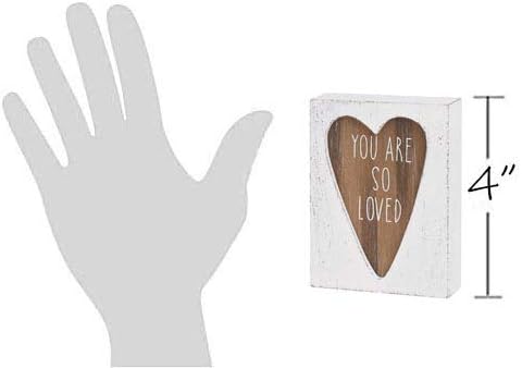 Collins Painting Mini Carved Wood Block Sign, You Are So Loved