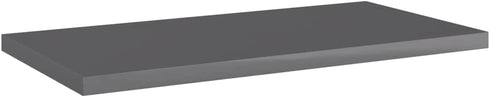 vidaXL Engineered Wood Bookshelf Boards - High Gloss Gray Replacements, Durable Storage Solutions for Modern Living