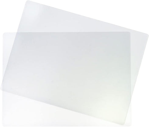 Treasure Gurus 2pc Set Clear Plastic Chopping Cutting Board, Flexible Mat for Food Vegetable Cooking Prep
