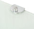 9.8 9.8 vidaXL Corner Shelf White Tempered Glass in x in Wall Mounting