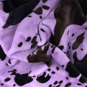 40"x50" Purple Throw Blanket for Girls, Cute Soft Small Fleece Blankets for Bed Nursery Stroller Crib, Lavender Purple