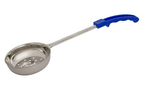 American Metalcraft 8 oz Stainless Steel Perforated Portion Spooner, Blue