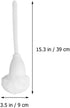 KALLORY 4pcs Toilet Brush Toilet Bowl Mop Toilet Bowl Brush White Soft Swab Toilet Mop Toilet Scrubber Cleaning Brush Dead Corner Cleaners for Home Washroom Bathroom
