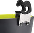 Pot Clip Stainless Steel Holder for Spoon Rest, Silicone & Stainless Steel Anti-Scald Grip Kitchen Tools (Black & Grey)