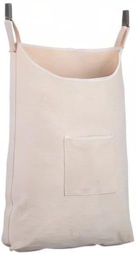 Laundry Collector, Door Hanging Laundry Hamper with Hooks, 65 Liters, Beige