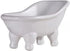 Ceramic White Clawfoot Bathtub Bar Soap Dish, Decorative Soap Dish for Bathroom, Kitchen Sink