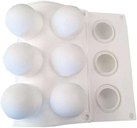 OCPO Kitchen Truffle Silicone Mold for Baking Mousse Cake, Non-Stick & Easy Release, 15-Cavity Truffle Ball Shape