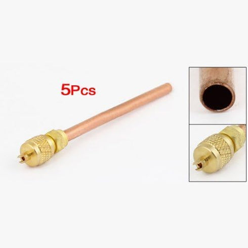 5 Pcs Air Conditioner Spare Part, 6mm Copper Tube OD Filling Access Valve