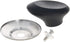MroMax Universal Pot Lid Cover Knob - Replacement Knob for Kitchen Cookware, Black Beveled, 2Pcs