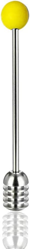 Stainless Steel Honey Dipper Stick - 6.3 Inch Honey Wand Server for Honey Pot, Dispense Drizzle Honey, Wedding Party