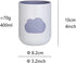 Simple Cloud Mouthwash Cup - Creative Cute Couple Mouthwash Cup (Light Pink & Off White)
