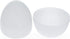 Set 2 10 Inches of White Giant Fillable Plastic Easter Eggs Jumbo Large Size
