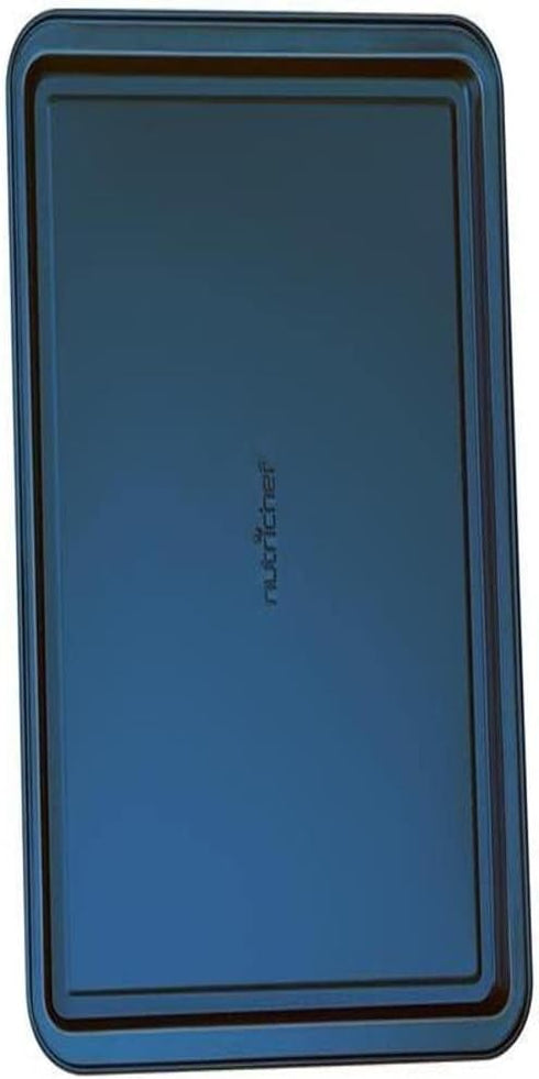 NutriChef 13-inch Blue Diamond Cookie Sheet Baking Tray, Non-Stick Coated Layer Surface, Great for Food Preparation, Serving, Pastry Dessert Baking, Used for Model Number NCBK6TRB by NutriChef