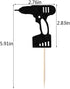 24PCS Tools Cupcake Topper, Construction Tools Cake Decorating for Boys & Men Birthday Party