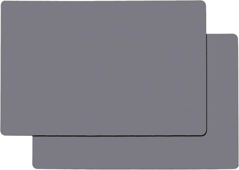 Gartful Gray Silicone Mats, 2PCS Large Heat Resistant Countertop Protector, 25" x 17" Non-Slip Multipurpose Pad