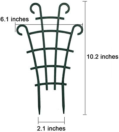 UWIOFF 12 Pack Trellis for Potted Plants, Garden Trellis for Climbing Plants Plastic Mini Climbing Plant Trellis Flower