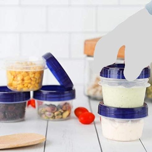 HomeyGear 6-Pack Airtight Food Storage Containers | Leak-Proof, BPA-Free Kitchen Essentials with Screw & Seal Lids |
